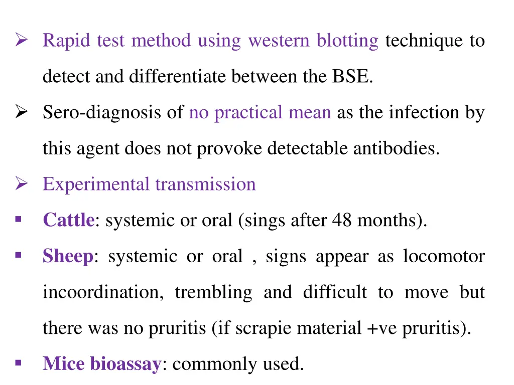 rapid test method using western blotting