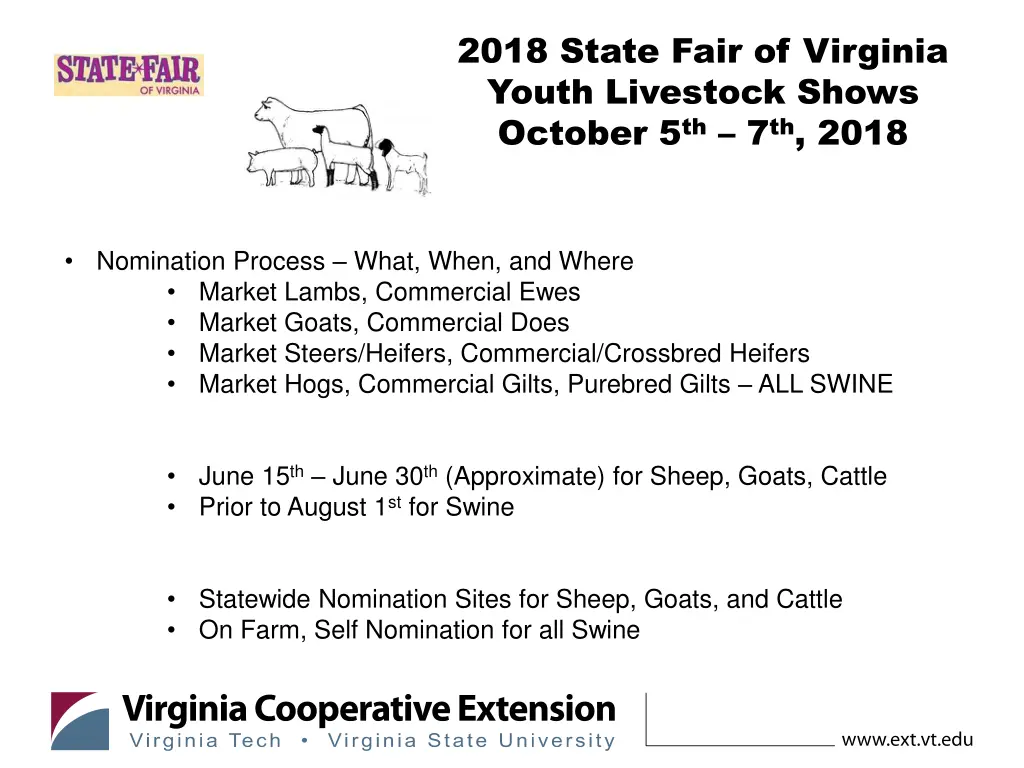 2018 state fair of virginia youth livestock shows 1