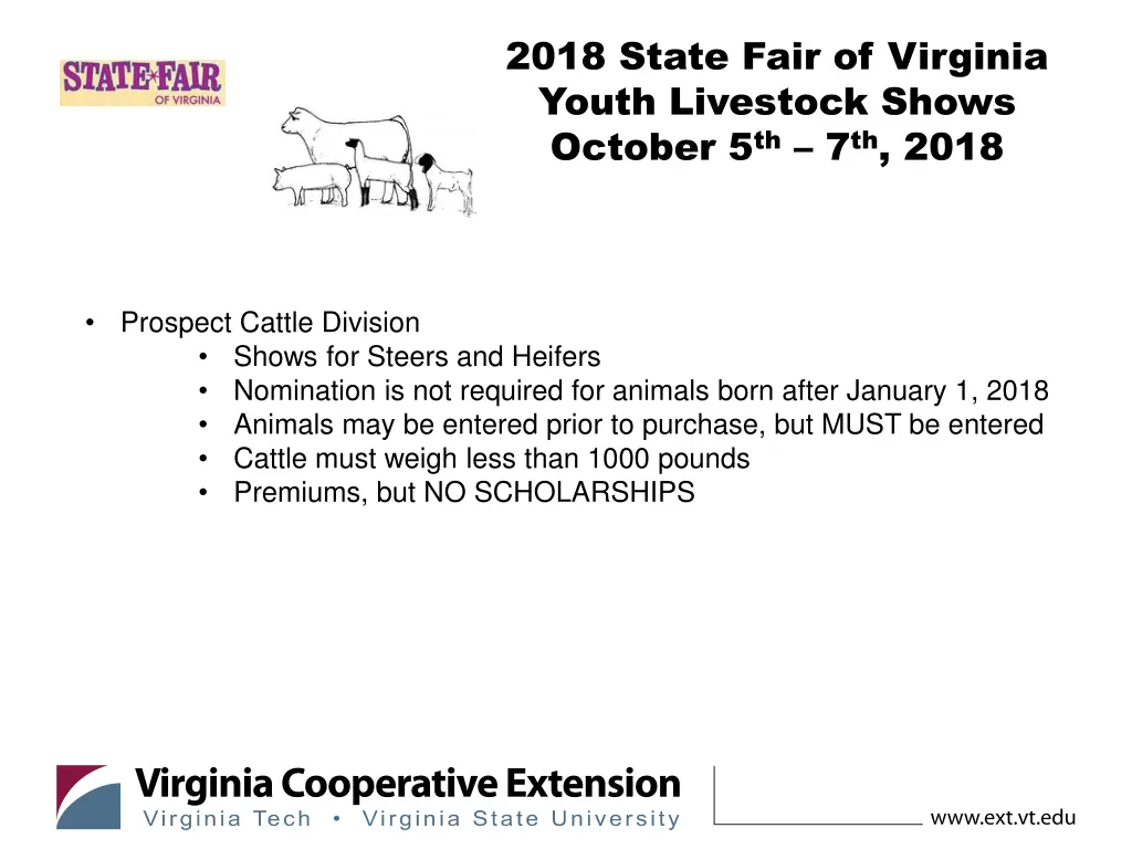 2018 state fair of virginia youth livestock shows 3