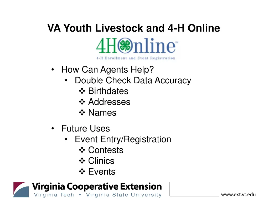 va youth livestock and 4 h online 1