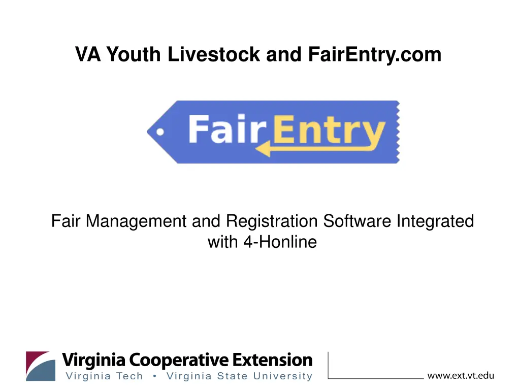 va youth livestock and fairentry com