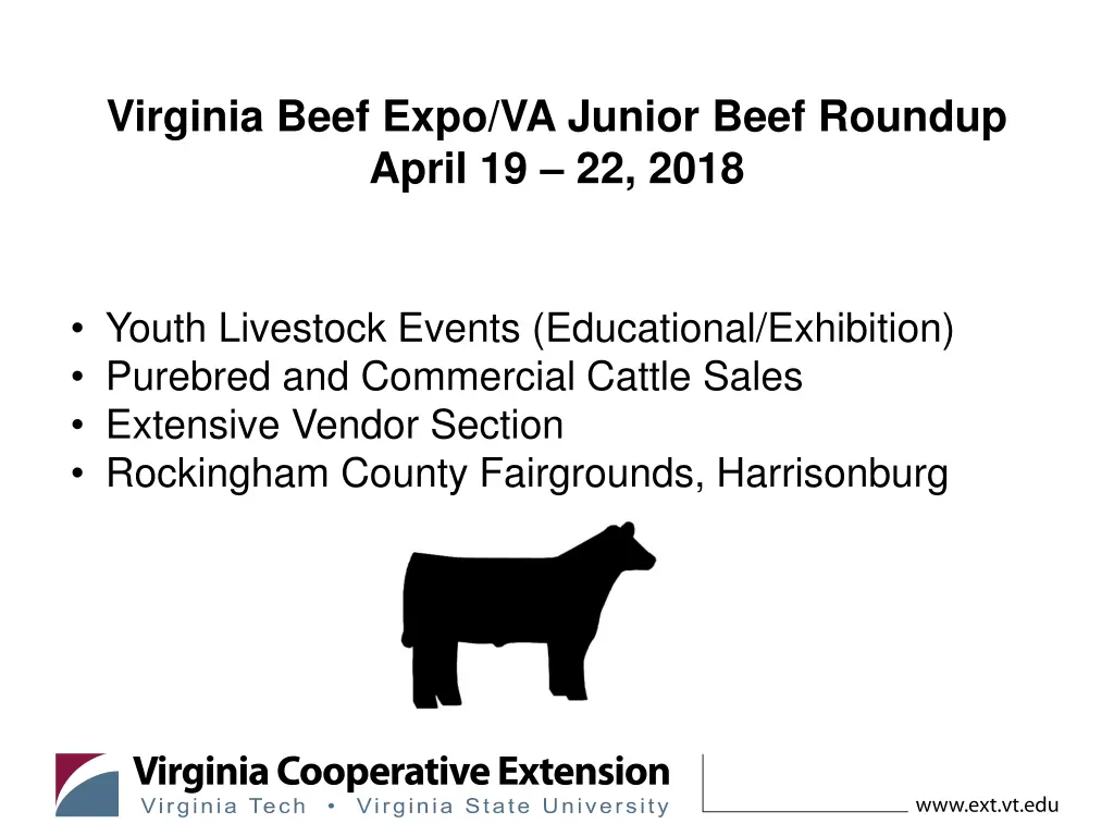 virginia beef expo va junior beef roundup april