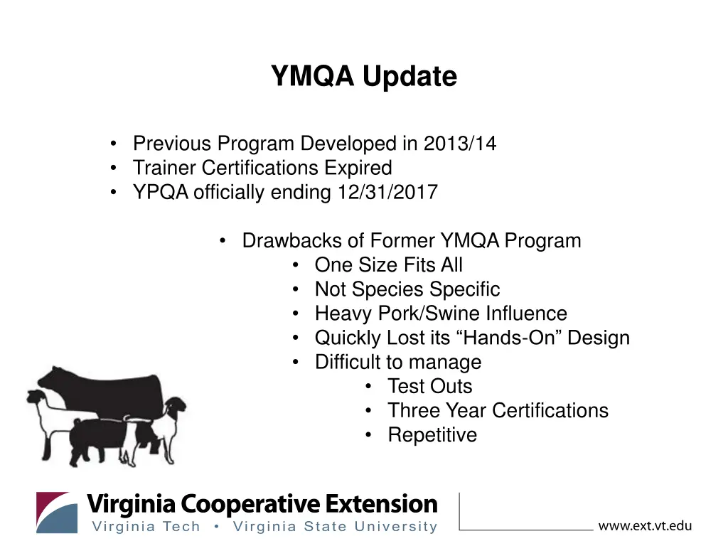 ymqa update