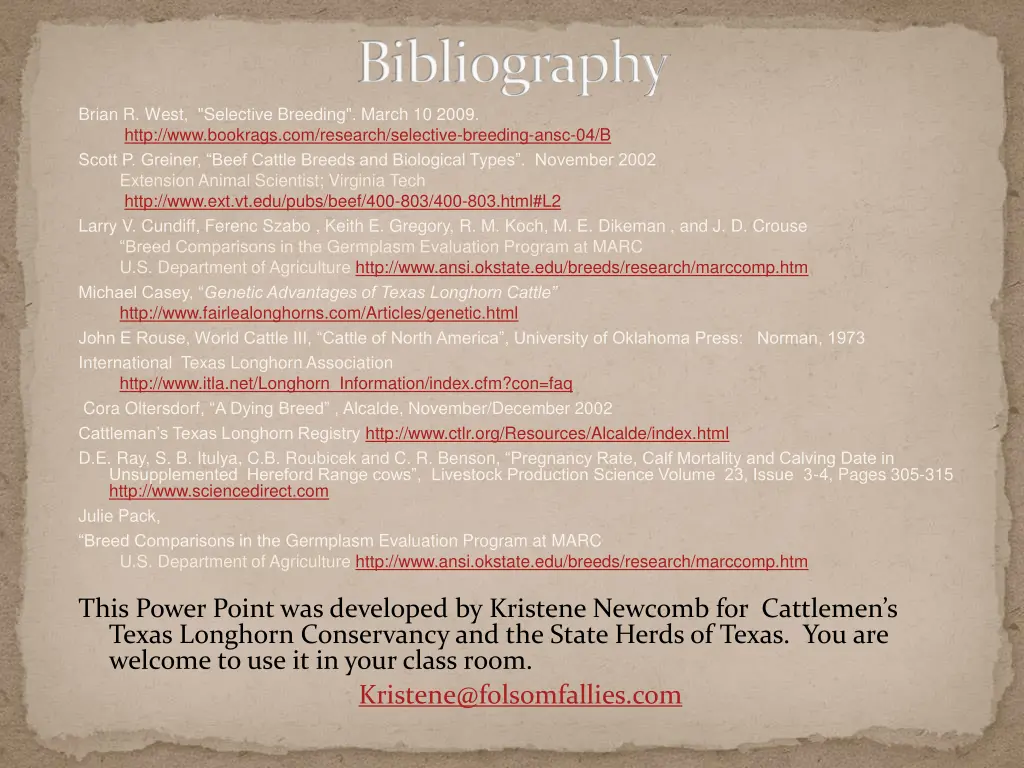 bibliography