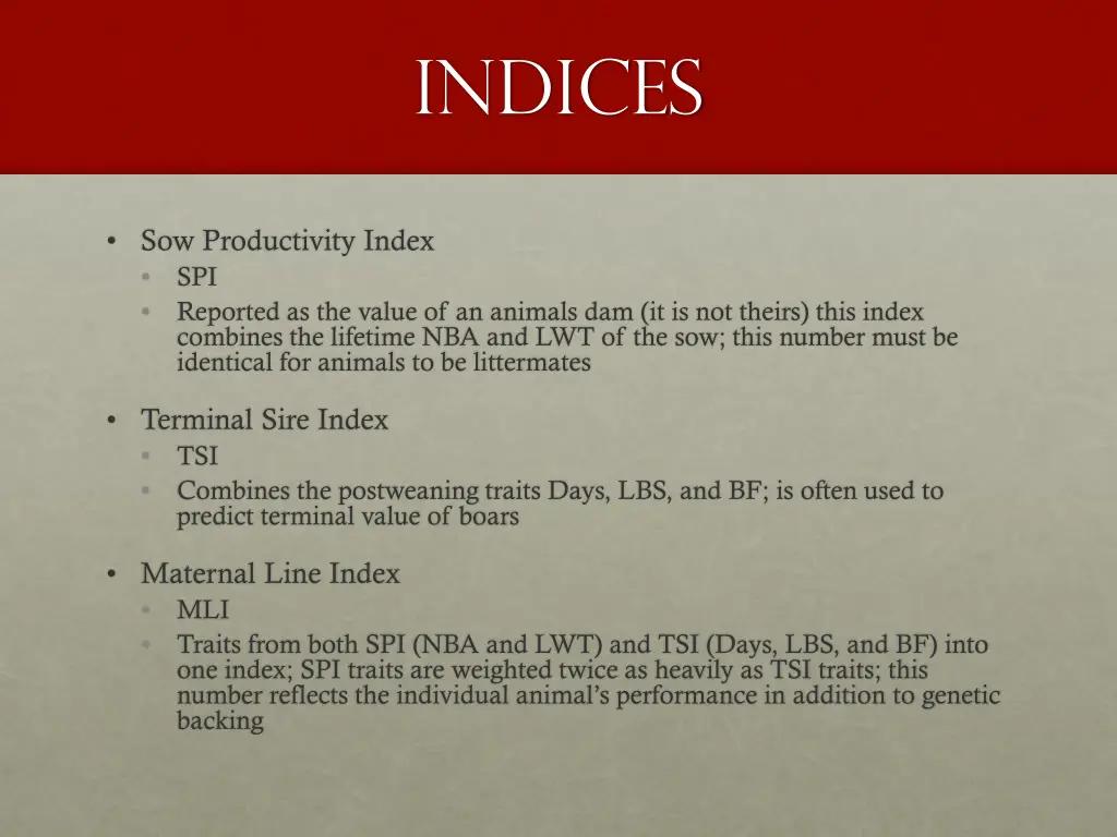 indices 1