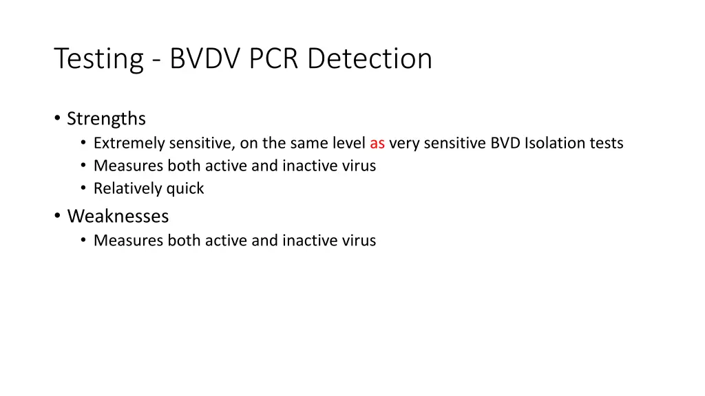 testing bvdv pcr detection