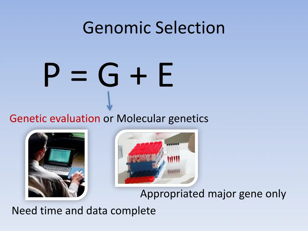 genomic selection 1