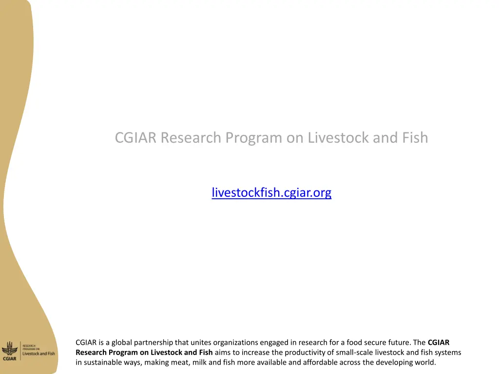 cgiar research program on livestock and fish