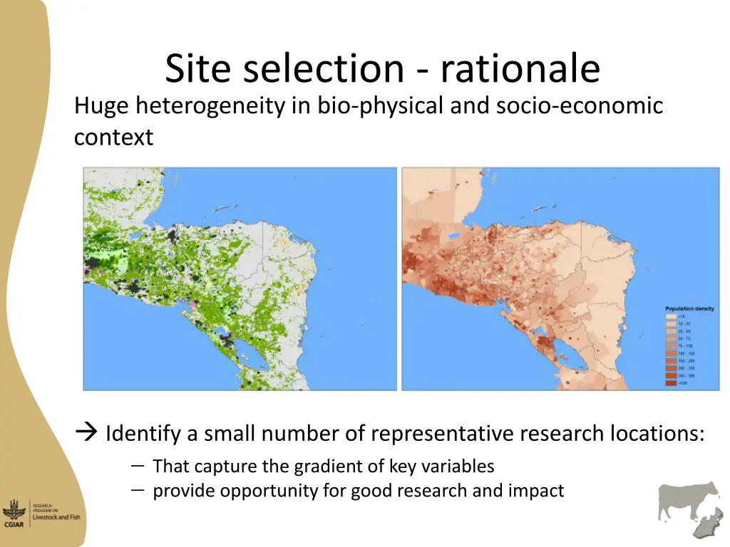 site selection rationale