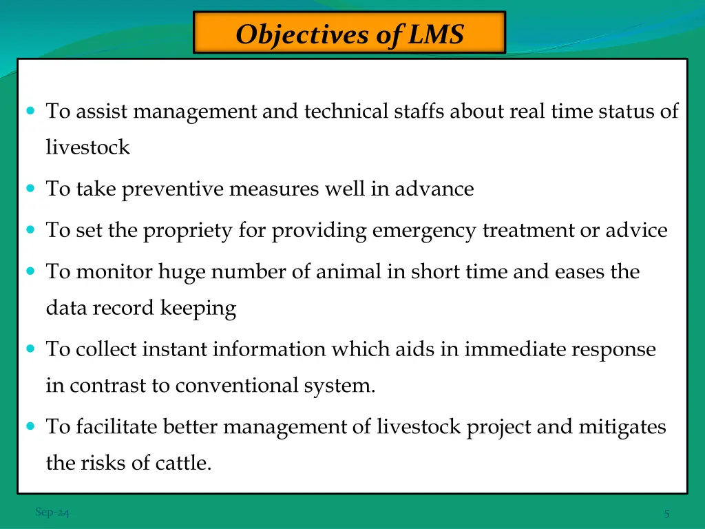 objectives of lms