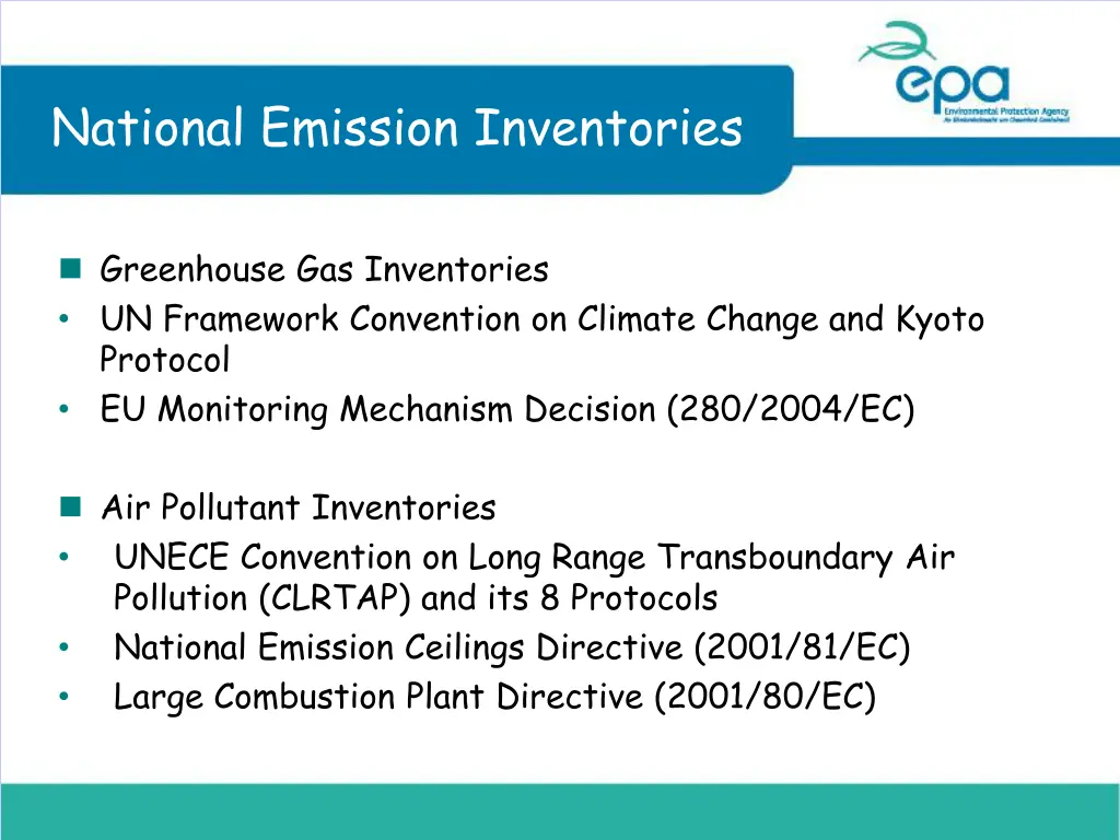 national emission inventories