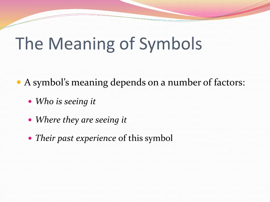 the meaning of symbols