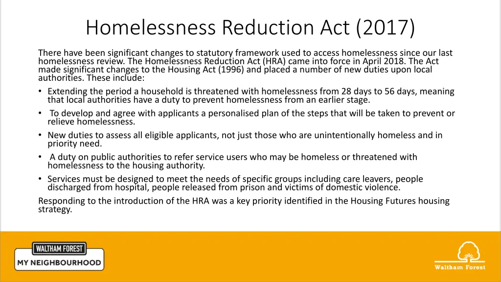 homelessness reduction act 2017