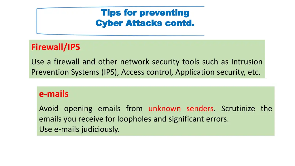 tips for preventing tips for preventing cyber 2