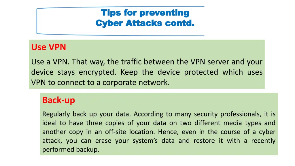 tips for preventing tips for preventing cyber 3