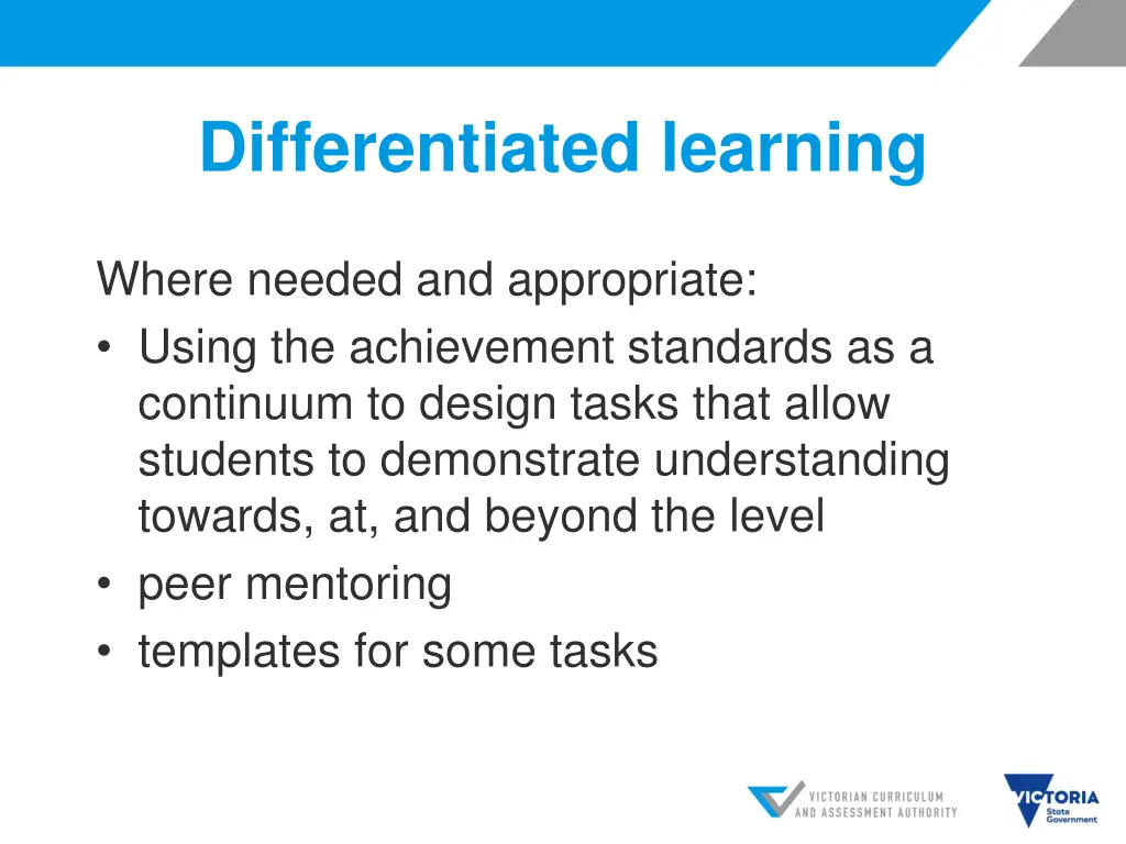 differentiated learning