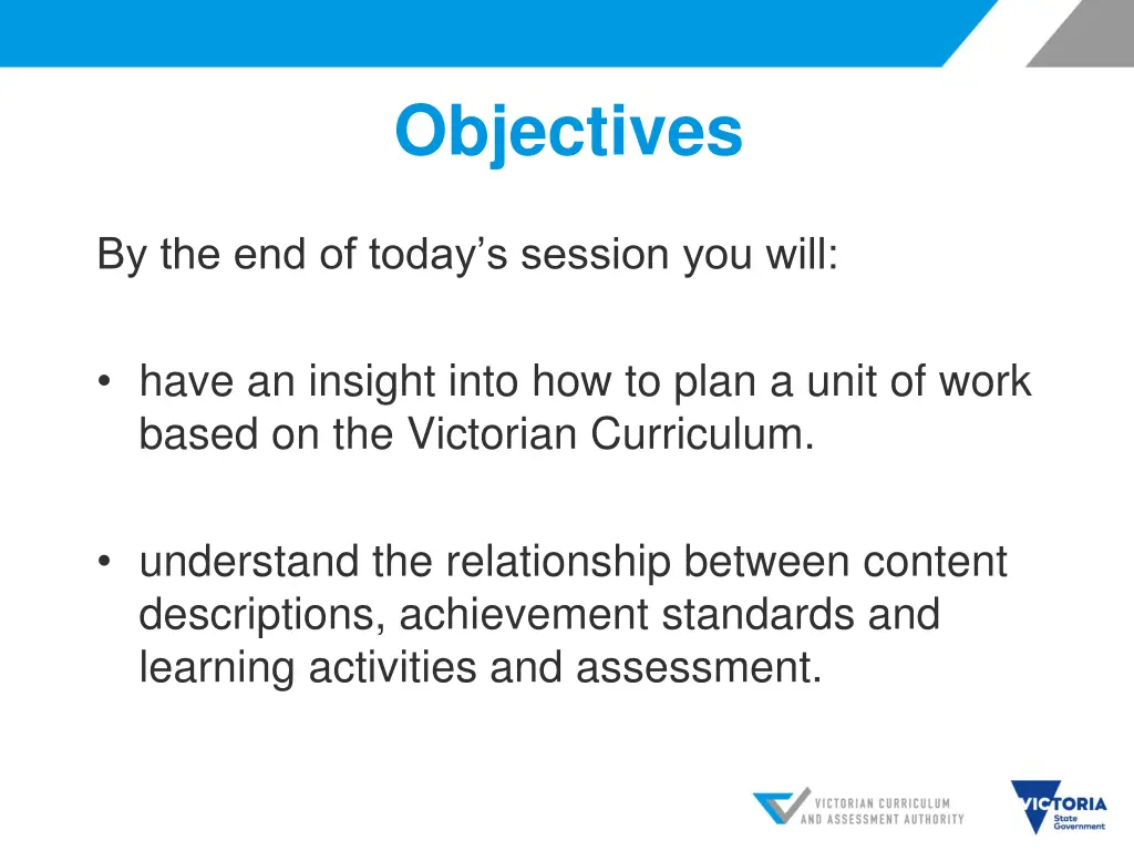 objectives