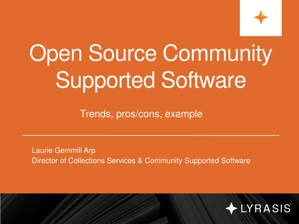 open source community supported software