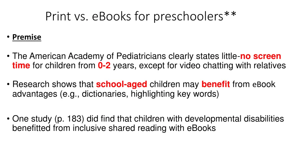 print vs ebooks for preschoolers