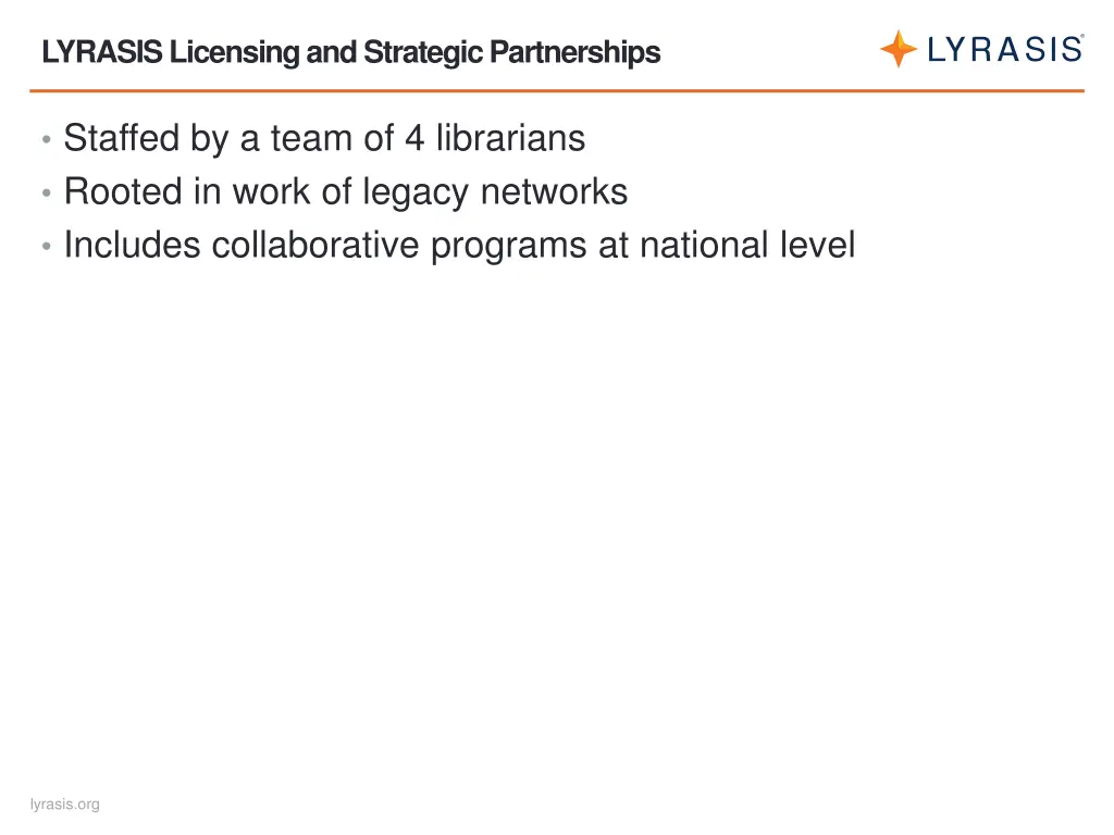 lyrasis licensing and strategic partnerships