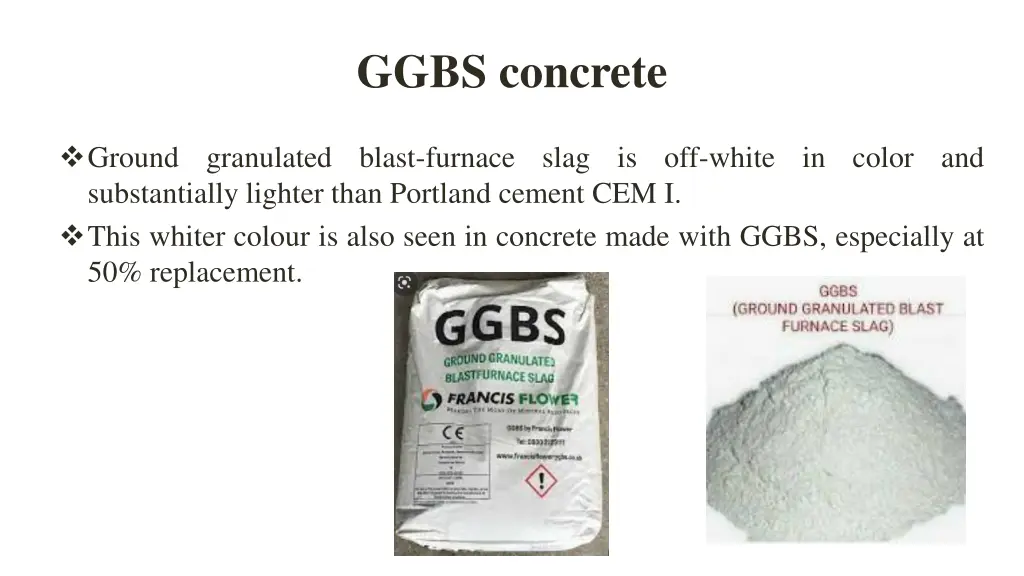 ggbs concrete