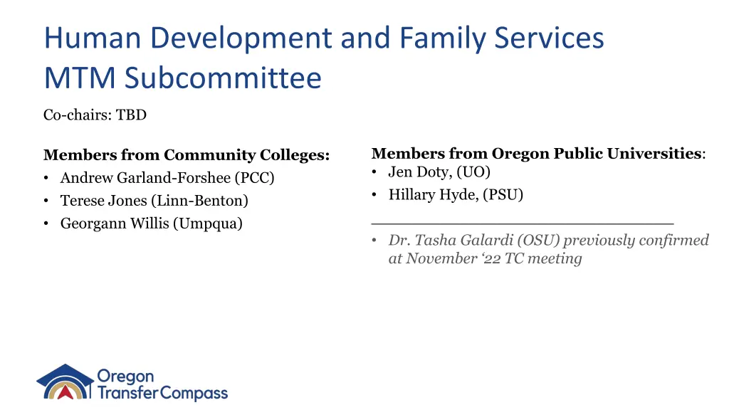 human development and family services