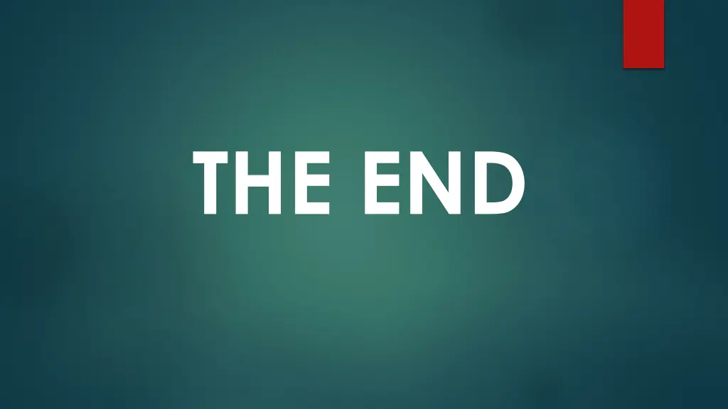 the end