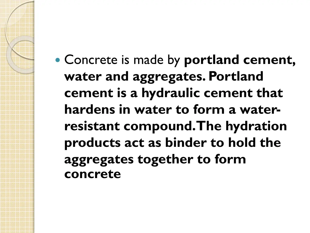 concrete is made by portland cement water