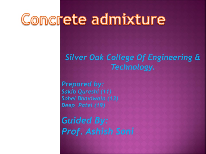 concrete admixture