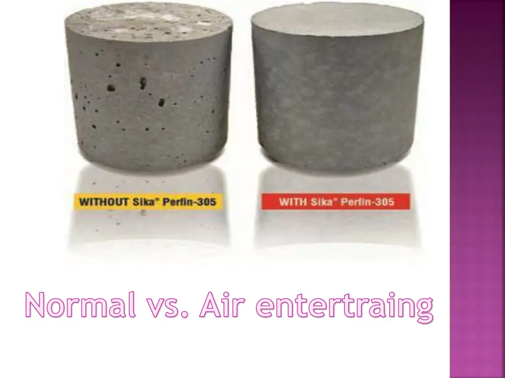 normal vs air entertraing