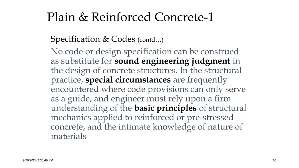 plain reinforced concrete 1 6