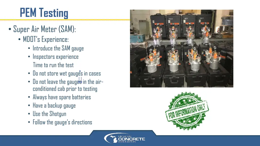 pem testing super air meter sam mdot s experience