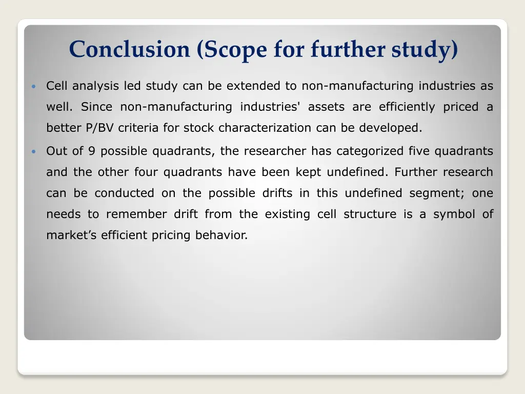 conclusion scope for further study