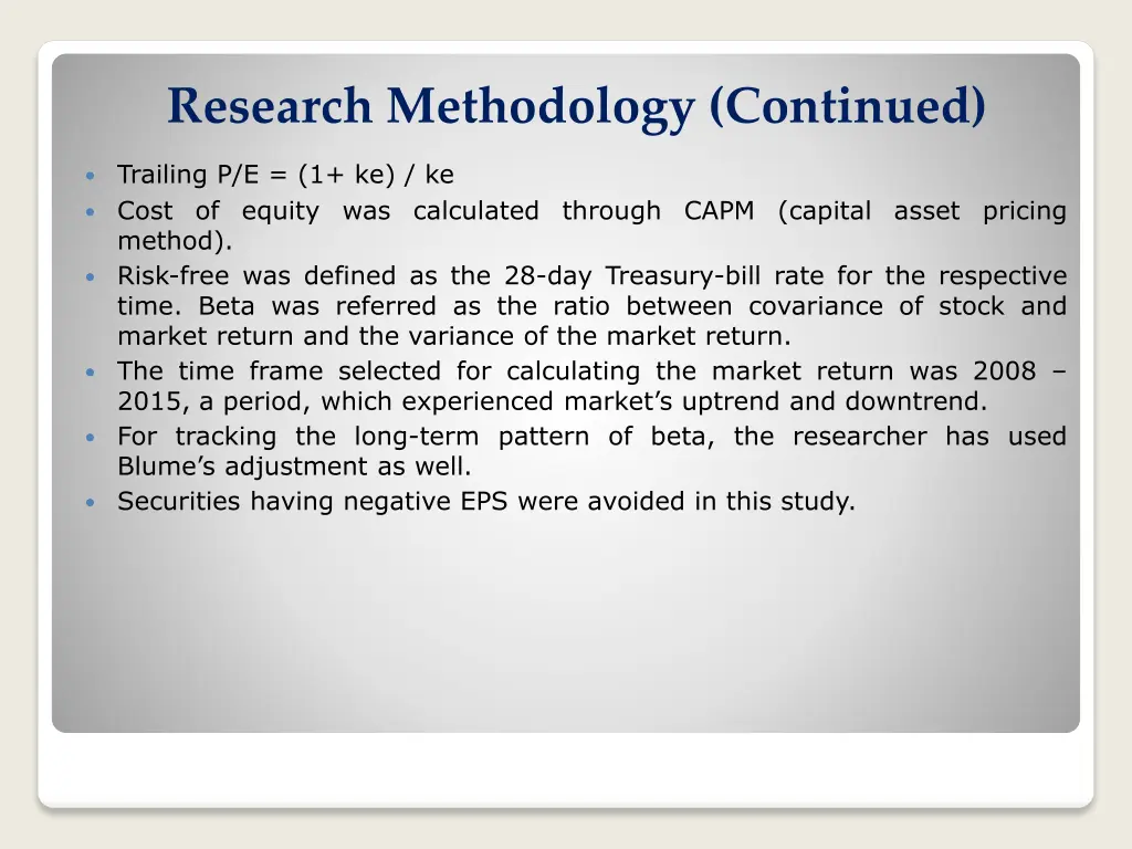 research methodology continued 1