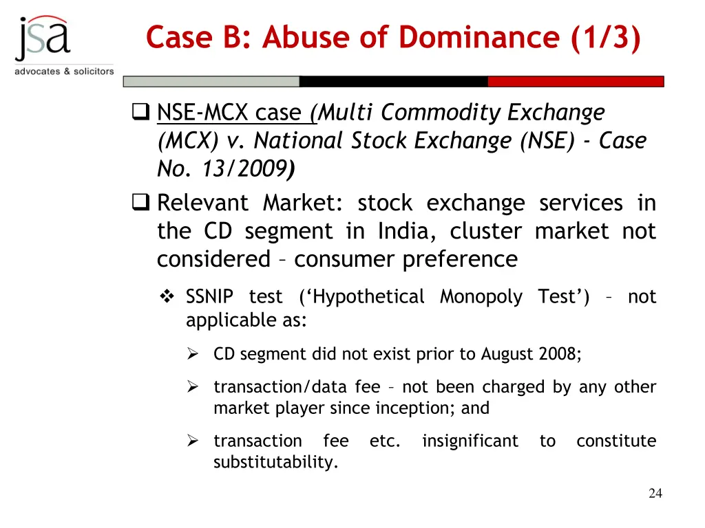 case b abuse of dominance 1 3