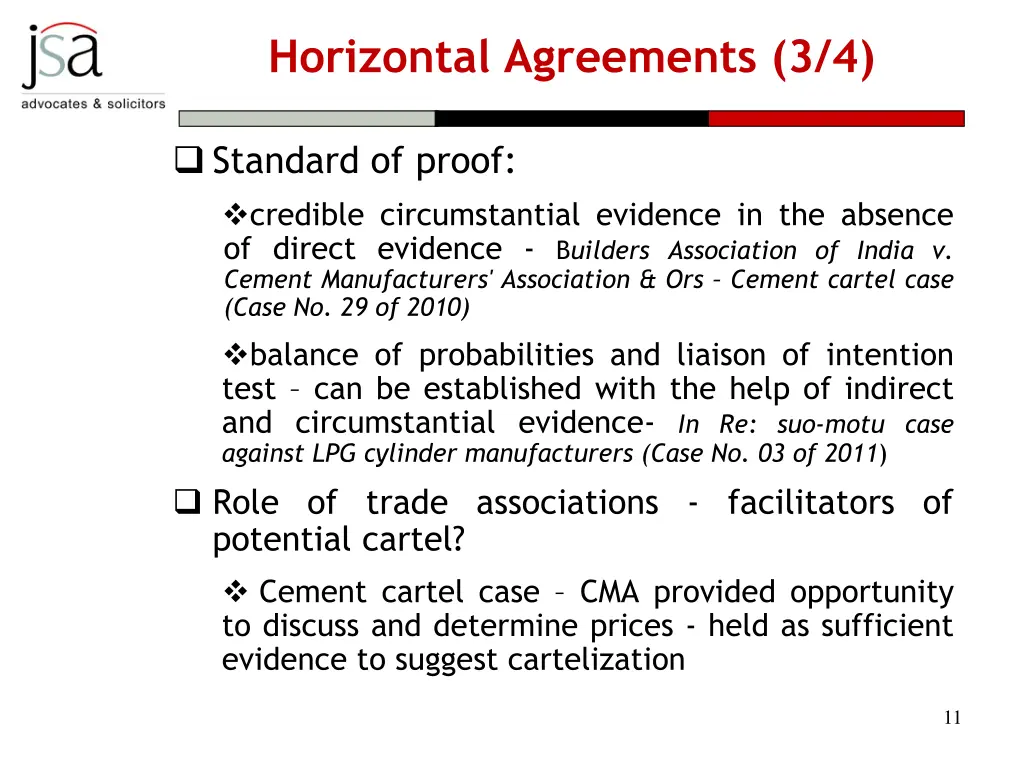 horizontal agreements 3 4