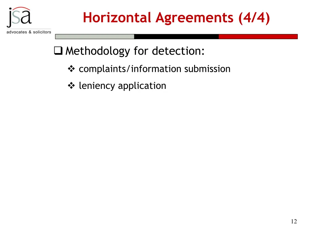 horizontal agreements 4 4