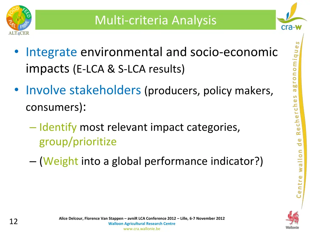 multi criteria analysis