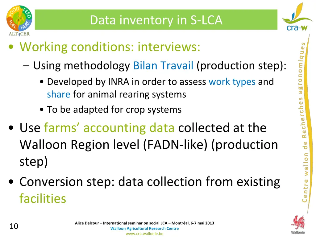 data inventory in s lca