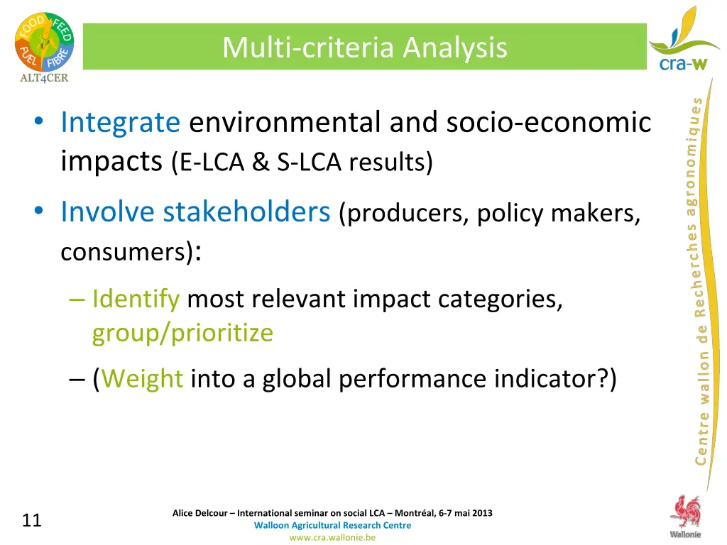 multi criteria analysis