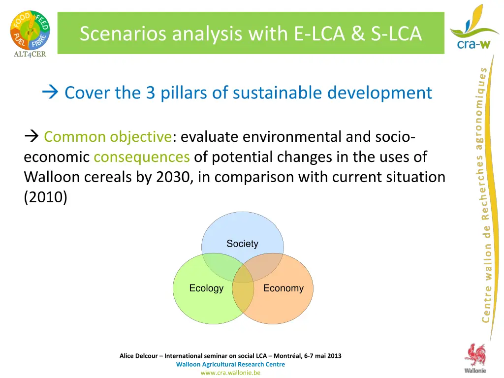 scenarios analysis with e lca s lca