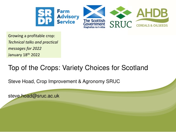 growing a profitable crop technical talks