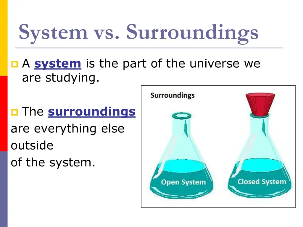 system vs surroundings