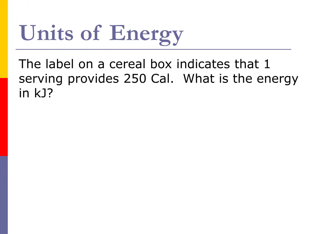 units of energy 2