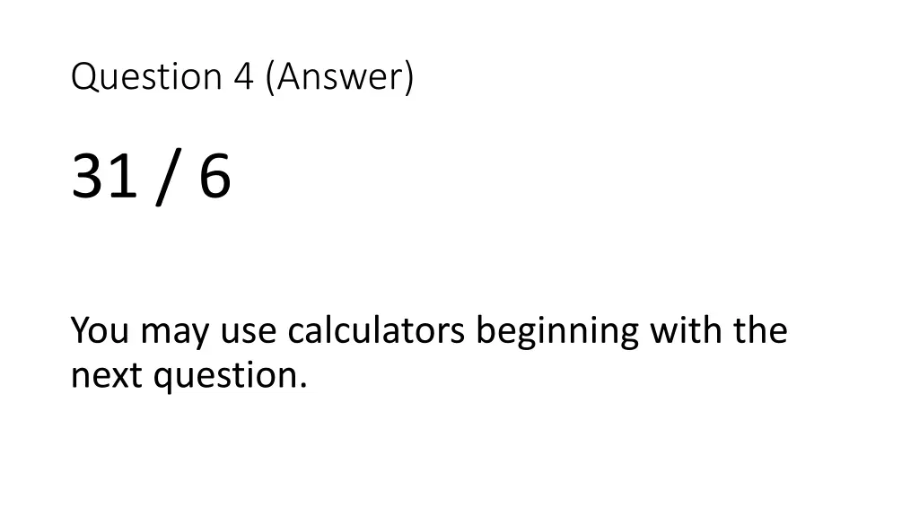 question 4 answer