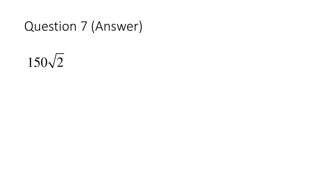 question 7 answer