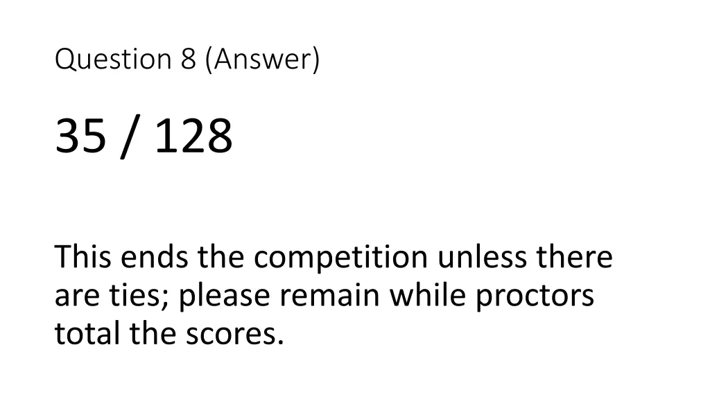 question 8 answer