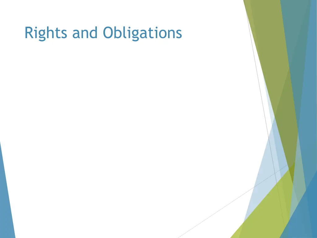 rights and obligations