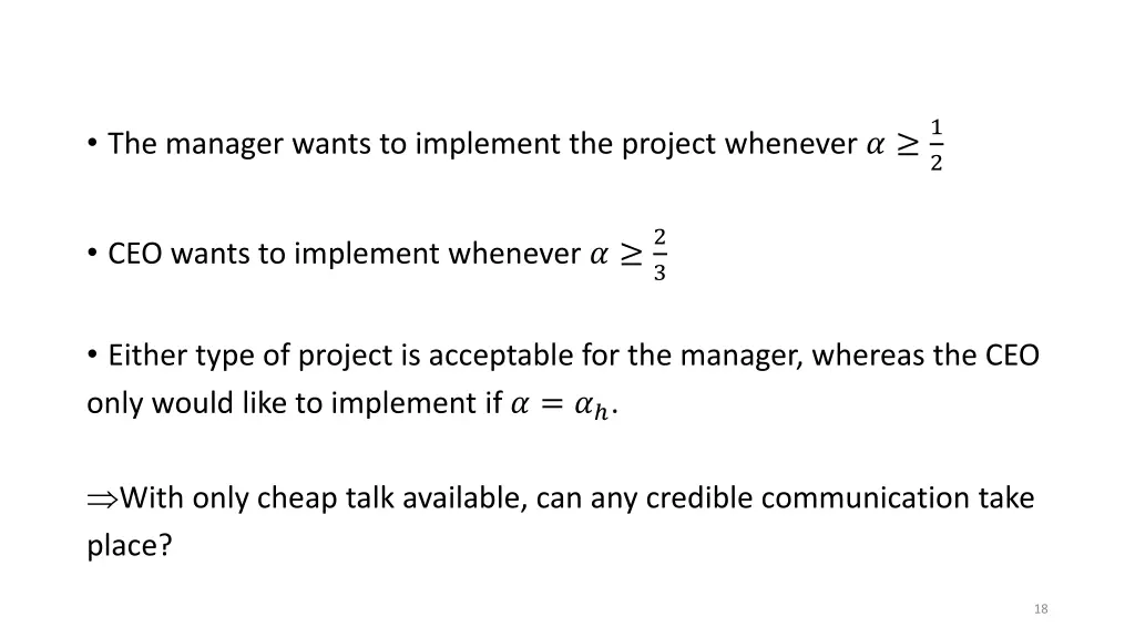 the manager wants to implement the project