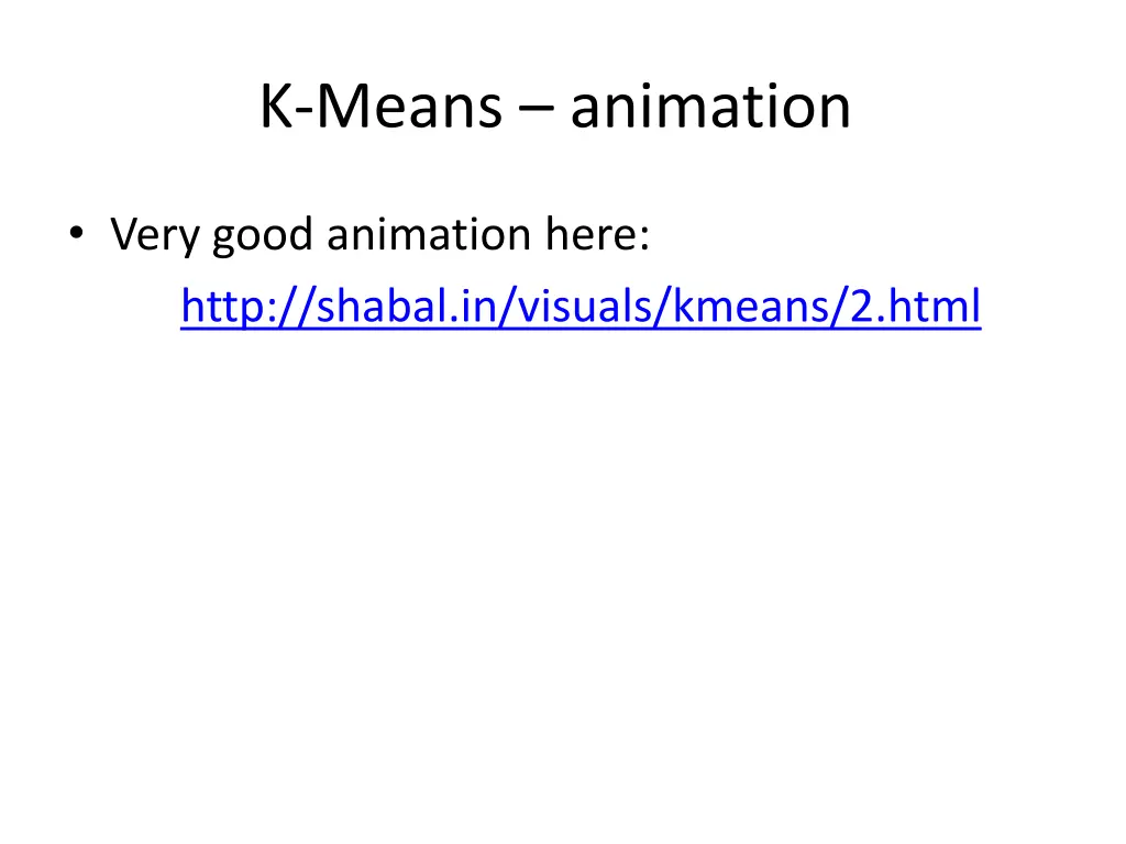 k means animation